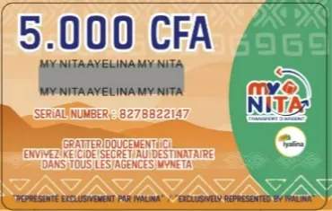 PLUS 5,000 CFA Card